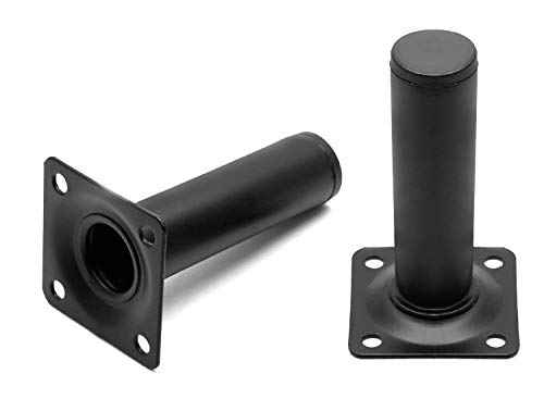 Seimneire DX210114 - 001 4Pcs Furniture Legs, Black Metal Support Foot Heavy Duty Replacement Legs thumb #2