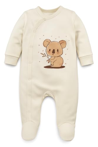 Blue Eyes Neugeborenen Baby Geschenk Set – 6-teiliges Erstausstattungsset aus 100% Natürlicher Baumwolle, OEKO-Tex, Weiches Unisex Erstlingsset für Babys 0–4 Monate (Koala)