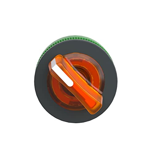 Tête de bouton poussoir orange fixe 2 positions mécanique rasant - 7