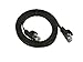 Monoprice Cat5e 5ft Black Flat Patch Cable UTP 30AWG 350MHz Pure Bare Copper Snagless RJ45 Flexboot Series Ethernet Cable
