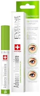 Eveline Cosmetics 3 in 1 Advance Volumizer Eyelash Growth Serum, Activator Concentrated Serum for Eyelash for Regenerate, Rebuild & Protect Eyelash, 10 ML (Pack of 1)