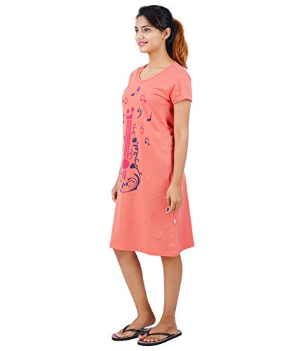 Image of Pride Apparel Printed Women's Cotton Knee Length Night Gown /Night Dress /Nighty