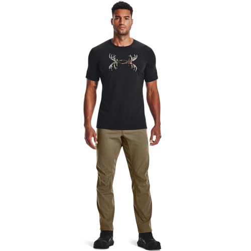 Under Armour Mens Antler Logo Short Sleeve T Shirt | Casual Hunting Apparel | Camo Graphic Tee3