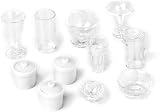Los más altos: aprox. 2,5 cm Jilibaba Casa de muñecas miniatura plástico hogar cocina contenedor barco conjunto 11 piezas 1/12