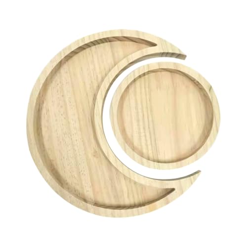 OKUMEYR Bandeja Organizadora de Madera Soporte de para Aceites y Diseño Elegante, Plato Decorativo Adecuado para Exhibición y Almacenamiento de Cristales de Cristales
