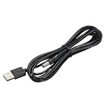 sourcing map USB to DC Power Cable 2 M USB to DC 5.5mm x 2.1mm 5v Power Cord Black for Mini Fan Camera Mobile Phone Tablet Devices 1 Pcs