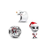 TCZNAF Cachemar avant Noël Set Charms Halloween Pendentif Pour Bracelet Européen Femme et Perles Pour