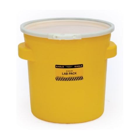 Eagle 20 Gallon Plastic Drum with Lid Cover