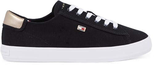 Miniatura 6 de Tommy Hilfiger Sneaker con Suela Vulcanizada Mujer Canvas Lace Up Elegante