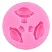 XMOLDNMS Space Theme Silicone Mold Flying Saucer Fondant Mold For Cake Decorating Cupcake Topper Candy Chocolate Gum Paste Polymer Clay