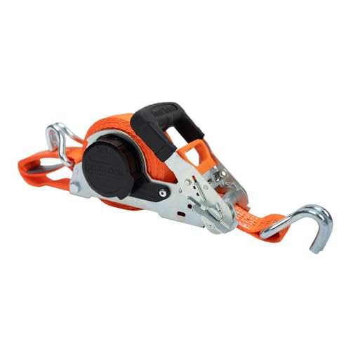 Automatikspanngurt DoMatik 35, mit Ratsche und Profilhaken, 5 m Länge, Orange