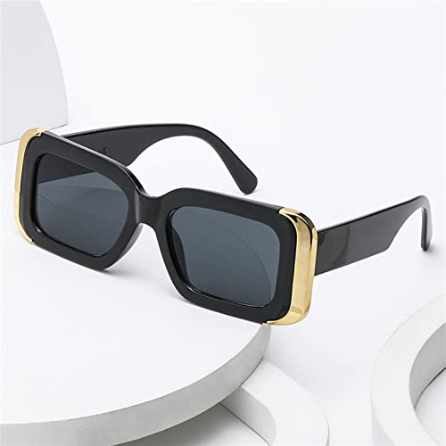 ZENYS Long Frame Gold Rimmed Sunglasses Men and Women Outdoor Fashion Decorative Sunglasses (Color : C, Size : 1)2