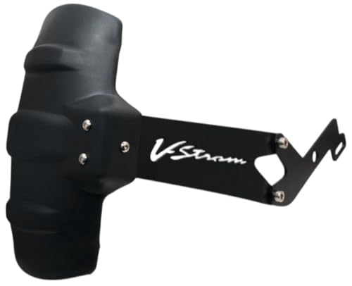 Image of Vstrom SX-250 Heavy Duty Motorcycle Rear Mudflap Guard, Black, Reflective Tyre Hugger |Splash Guard Suitable for Vstrom SX-250.