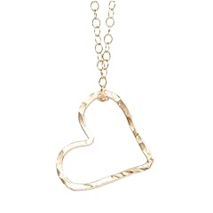 Gold Heart with 24 Inch Long Chain