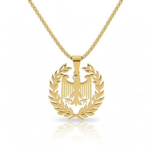 ViKiJi German Eagle Pendant Gold