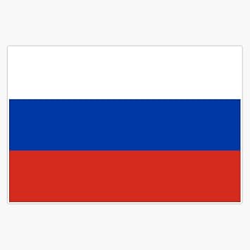 Flag of Russia Sticker Vinyl Decal Bumper Sticker 5"