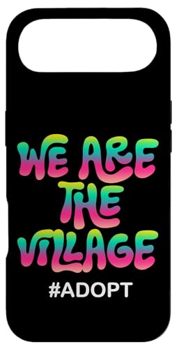 We Are The Village #ADOPT �J���t���ȃX�e�[�g�����g�f�U�C�� �X�}�z�P�[�X iPhone Air �p