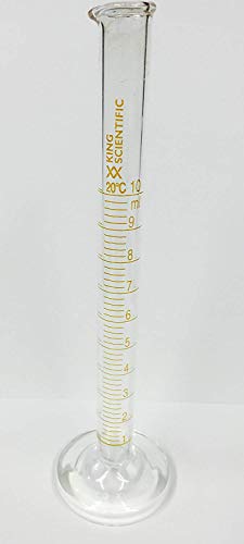Cilindro de medición de vidrio 10 ml para experimentos y fórmulas 3