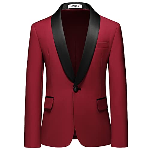 Image of Boy Suits 3 Piece Slim Fit Formal Suit Set with Tuxedo Jacket Vest Pants for Kids Wedding Ring Bearer Party