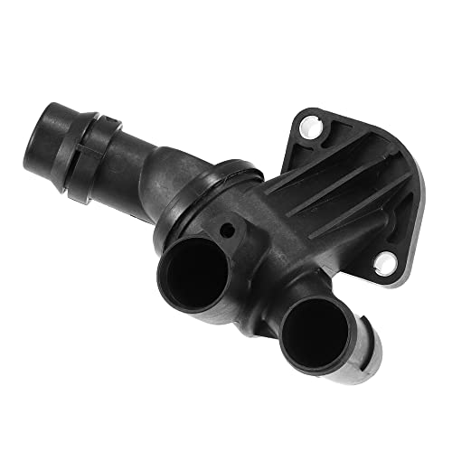 X AUTOHAUX 06F121111F Engine Coolant Thermostat Housing Assembly Replacement