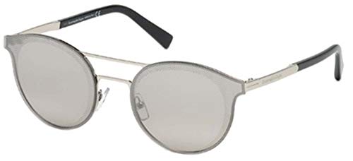 Ermenegildo Zegna Lunettes de Soleil EZ0085 SHINY PALLADIUM/GREY 60/19/140 femme