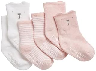 GAP unisex baby Organic Cotton First Favourite Socks, Light Pink Hthr 20874, 3-6 Months US