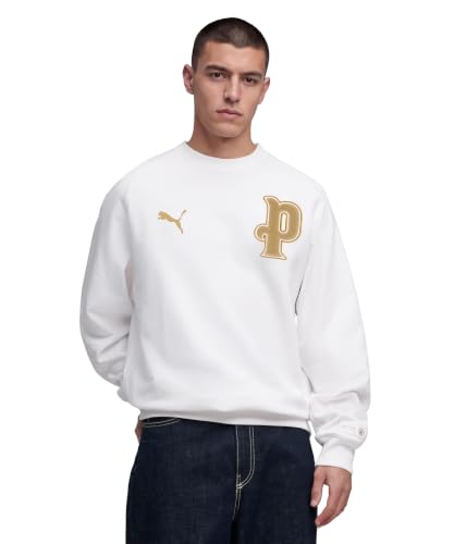 PUMA Manchester City Men's Pep Guardiola Decade Sweatshirt - White - L