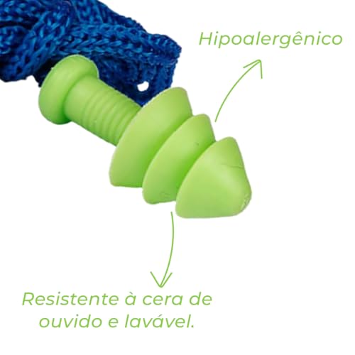 Kit Óculos Rio de Janeiro Transparente/Protetor Auricular Reutilizável