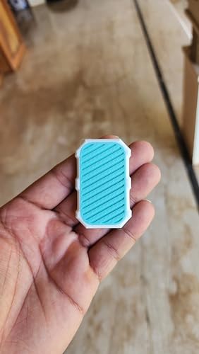 Image of MakerMesh Fidget Slider Toy Stress Relieving Fidgeting Game for Kids and Adults,Soothing Fidget Toy for All Ages - Calm Anxiety and Pass The Time (12 Magnets White & Teal Blue)