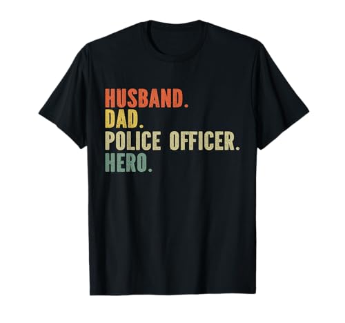 Mari papa police officer hero law enforcement policeman t-shirt