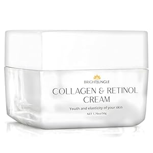 Retinol Cream for Face – Collagen Cream with Retinol – Facial Moisturizer Cream for Women and Men – Anti-Aging Face Cream for Increased Skin Elasticity and Plumpness – Day and night cream.