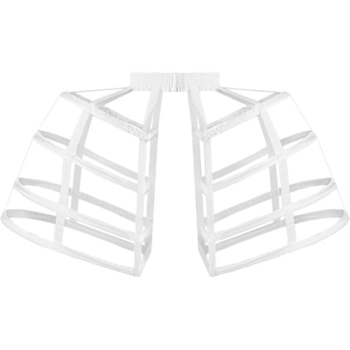 Zghhc Enagua Barroca para Mujer, Falda De Aro Estilo Jaula Victoriana, Enagua De Crinolina, Enagua Vintage para Cosplay