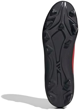 adidas Unisex-Adult F50 Club Mid Firm Ground/Multi Ground, Black/Lucid Red/Black, 8 - 2