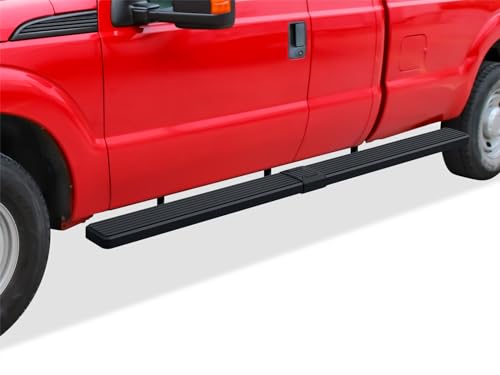 Estribos laterales acero inoxidable negro 6 pulg para Ford
