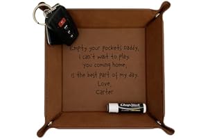 Personalized Valet Tray Nightstand Organizer Gift for Dad