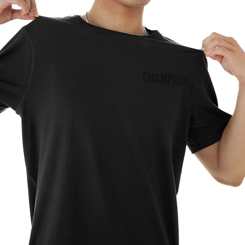 Image of Champion Boys T-Shirt, Kids' T-Shirt For Boys, Lightweight Tee for Kids, Script & Print