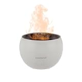 Diffusore aroma elettrico bianco effetto fiamma