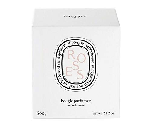 Diptyque Roses Candle 600G Porcelain Jar Luxury Candle 100H Burn Time 21.1 Oz, Pink #TOP1