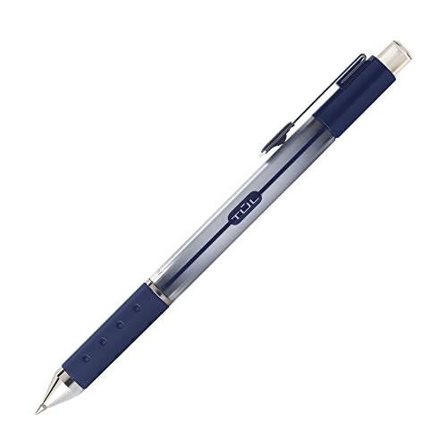 TUL Gel Pens, Retractable, Medium Point, 0.7 mm, Gray Barrel, Blue Ink, Pack Of 12 - Image 3