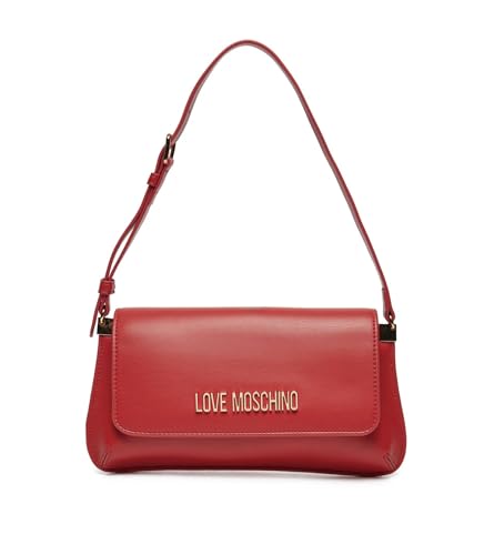 Moschino Borsa Donna Love Piatta a Spalla in Ecopelle Rosso BS25MO39 JC4058PP1MLO0500
