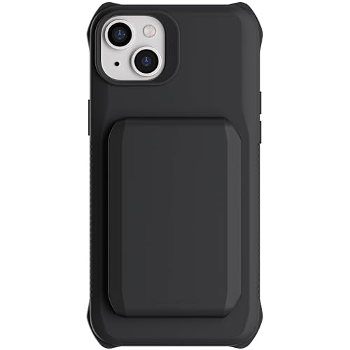 Funda cartera iPhone 15 Plus Ghostek Exec con tarjetero magnético extraíble negro 1