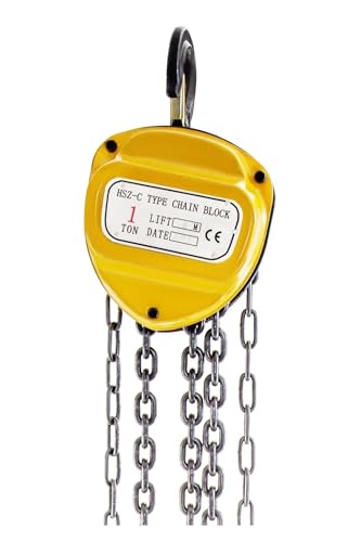 Paranco a catena for motore con blocco a catena manuale da 2200 libbre/1 tonnellata con fune di sollevamento