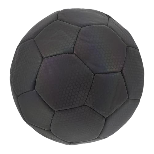 Ballon de football réfléchissant holographique taille 5 pour entraînement nocturne des adultes