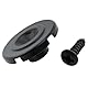 Musiclily Pro Stahl Vintage Rund Saitenniederhalter Bass String Guide für Jazz Bass/Precision Bass E-Bass, Schwarz