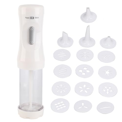 Pressa per biscotti, Pressa elettrica per biscotti, Pistola per pressa per biscotti, Pressa elettrica per biscotti Kit per la creazione di biscotti per torte con 12 dischi e 4