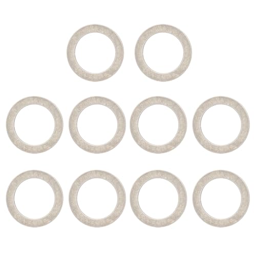uikios 10 Stück Fahrrad-Abstandshalter, Edelstahl, Pedal-Unterlegscheibe, Abstandshalter, Fahrradpedal-Dichtungen, Kurbel, Abstandshalter, Rennrad-Zubehör