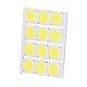 Haofy COB Integrierter LED-Lichtchip, 12Pcs COB-Lichtquelle Hochleistungs-runder LED-Chip 12W 36-41V 1080LM für DIY-Innenbeleuchtung (Weiß)(Weißes Licht)