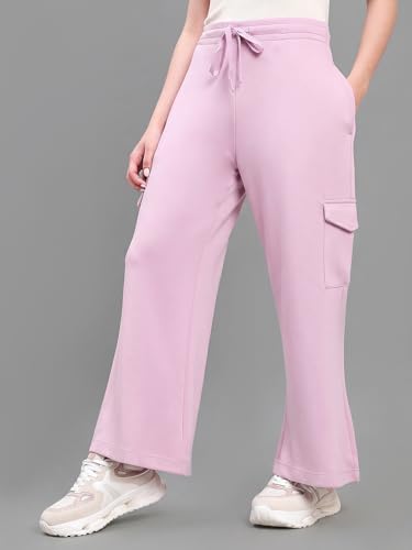 Image of GO COLORS Mostlysane Collection Scuba Cargo Sweatpants for Women | Lightweight, Mid Rise, 4 Pockets