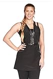 Ladybird Line Black Rhineston Zipper Apron Water Resistant Pet Groomers Apron