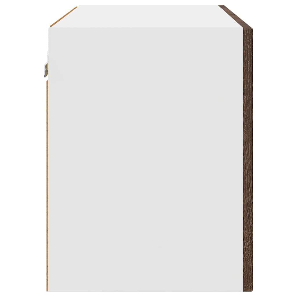 Kalmar Juego de 2 armarios de cocina, aspecto roble marrón, 60 x 31 x 40 cm, material de madera, montaje en pared, amplio espacio de almacenamiento para cocina, comedor